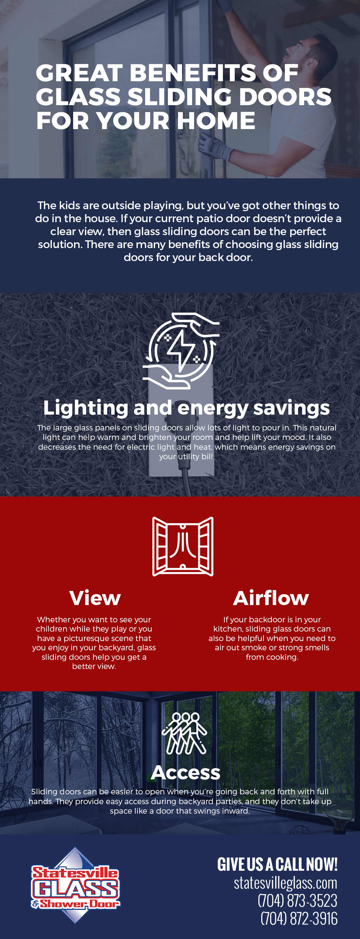 Great Benefits of Glass Sliding Doors for Your Home [Infographic] 
